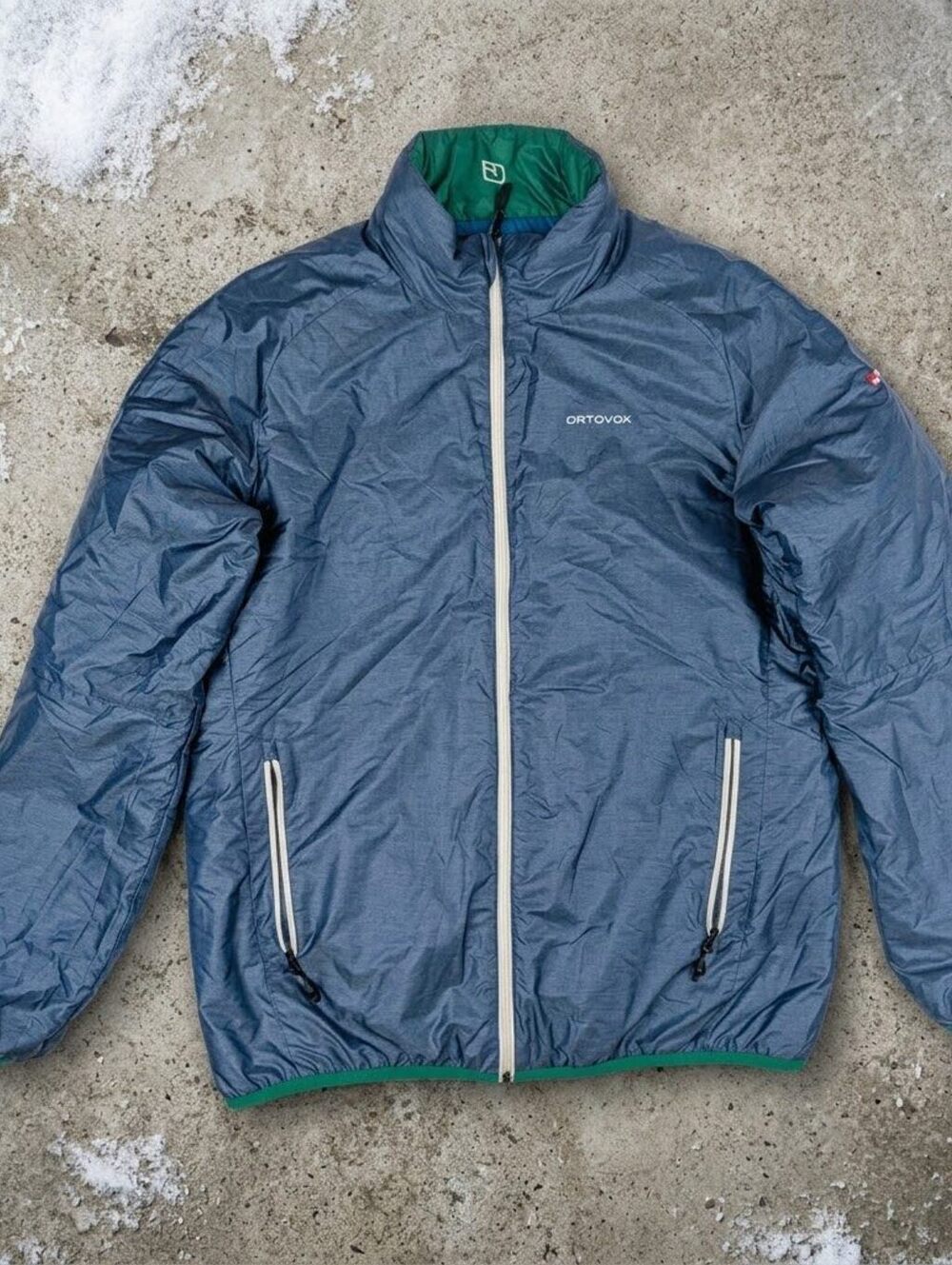 Ortovox Swisswool Reversible Puffer Jacket Mens XL Colorblock Gorpcore
